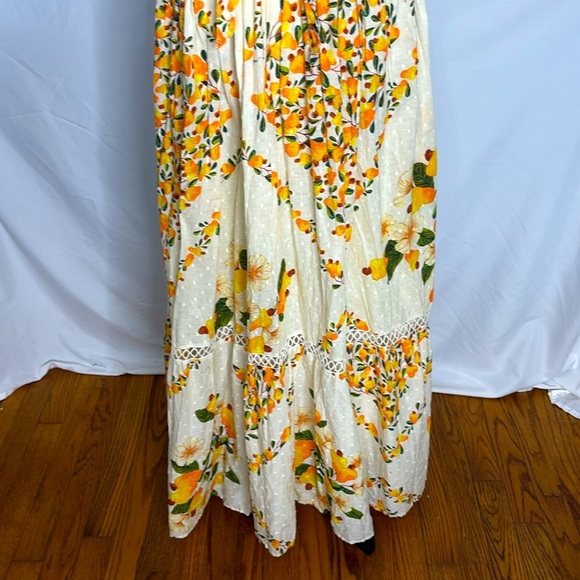 FARM Rio Off White Cashew Crossed Back Maxi Dress - Picture 12 of 15